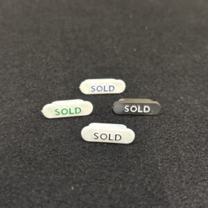 21mmx 6mm Sold Rounded White plug in blanks