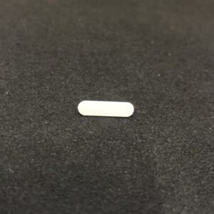 23mm x 6mm Rounded White Price carrier plug in blanks