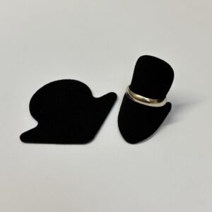 Ring Display Leatherette discs in black pkt 10.