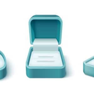 Teal Ring Boxes