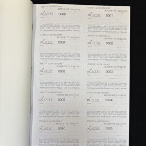 Jewellers Carbonised Duplicate Repair Book (black cover hardback)
