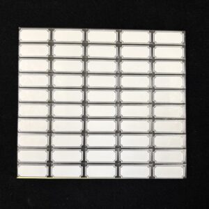 Blank (black border) self-adhesive stickers, labels for jewellery displays