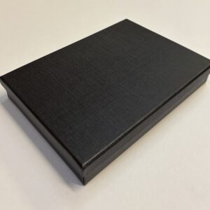 Cardboard Black universal jewellery box fitted with black insert  150 x 210 x 35mm