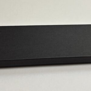 Matt Black jewellers box 215 x 67 x 17mm, fitted with wadding.